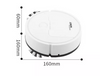 SmartClean - Robô Aspirador de Pó Recarregável Inteligente 325g - Branco