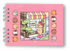 (Transparente) Kit Livro Colorir Urso Bob (Rosa) + 80 Canetas - Com Maletinha
