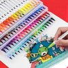 (Transparente) Kit Livro Colorir Urso Bob (Rosa) + 80 Canetas - Com Maletinha
