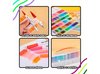 (Transparente) Kit Livro Colorir Urso Bob (Rosa) + 80 Canetas - Com Maletinha