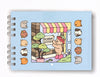 Kit Livro Colorir URSO BOB (Azul) + 60 Canetas