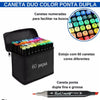Kit Livro Colorir URSO BOB (Azul) + 60 Canetas