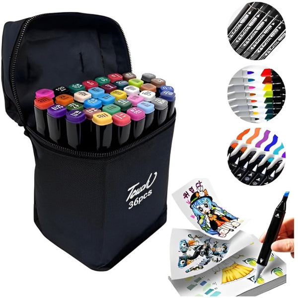 Livro Colorir URSO BOB (Azul) + 36 Canetas - Kit