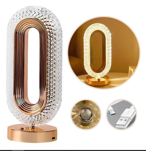 🌙 Retro Crystal LED Touch Lamp – Enchanting and Modern Illumination in One Touch