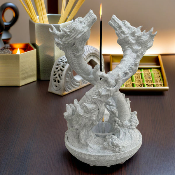 Incensário Oriental Dragão - A Elegância do Oriente em Sua Casa - Incensário Ornamental Decoração