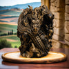 Porta-Vinho Escultura Dragão – Decoração Oriental para Bar ou Sala