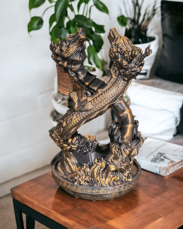 Incensário Oriental Dragão - A Elegância do Oriente em Sua Casa - Incensário Ornamental Decoração