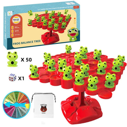 Jogo Tabuleiro Infantil - Árvore Equilíbrio dos Sapos