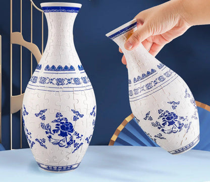 Vaso Floral 3D/ Quebra-cabeça 3d/ Vaso de flores à prova d'água
