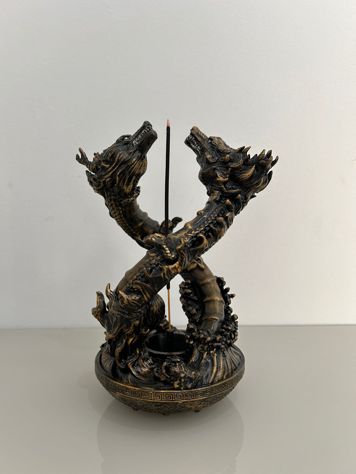 Incensário Oriental Dragão - A Elegância do Oriente em Sua Casa - Incensário Ornamental Decoração