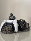 Gamer Joystick Holder - Soldier with Military Style and Barricade
