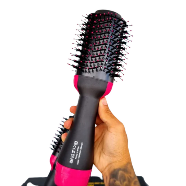 💨 Escova Secadora 3 em 1 – Seca, Alisa e Modela com Brilho e Sem Frizz!