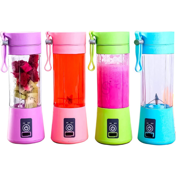 🥤 Mini Liquidificador Portátil Recarregável USB – Compacto, Potente e Perfeito para o Dia a Dia - Cores Sortidas