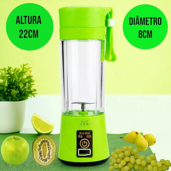 🥤 Mini Liquidificador Portátil Recarregável USB – Compacto, Potente e Perfeito para o Dia a Dia - Cores Sortidas