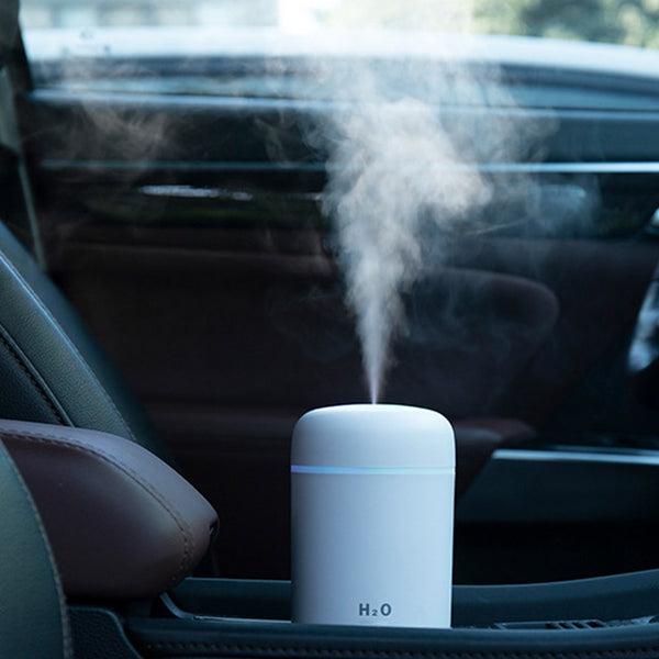 AirFresh Mini/ Mini Umidificador De Ar Portátil Com Lâmpada Noturna LED E Cabo USB - 300 ML
