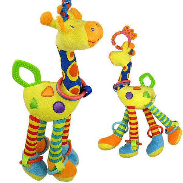 Girafa Mordedor-Chocalho Pelúcia Infantil